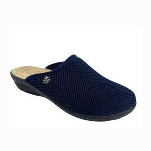 Fly Flot Anatomic Lightweight Navy Blue Mesh Clogs Size 38 Or 7.5